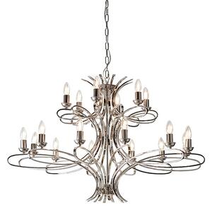 Penn 18 Lights Pendant Light In Polished Nickel