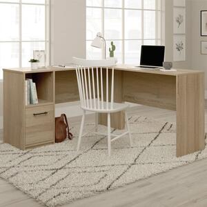 Exeter Wooden L Shade Laptop Desk With 1 Door In Summer Oak