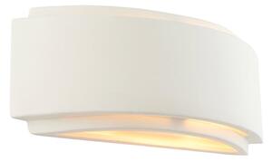 Gianna Up And Down Light Pattern Wall Light In Unglazed White