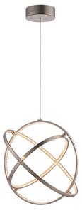 Eternity LED 3 Lights Triple Loop Pendant Light In Matt Nickel