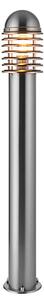 Louvre Outdoor Bollard In Polished Stainless Steel