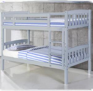 Aeryn Wooden Single Bunk Bed In Grey