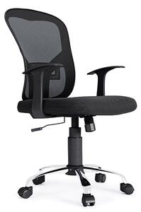 Tarvin Mesh Fabric Home And Office Chair In Black