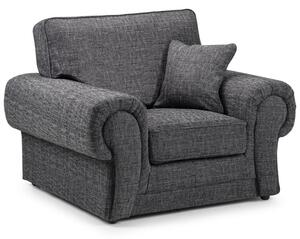 Walcott Fabric Armchair In Grey