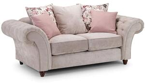 Rima Fabric 2 Seater Sofa In Beige