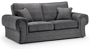 Walcott Fabric 3 Seater Sofa In Grey