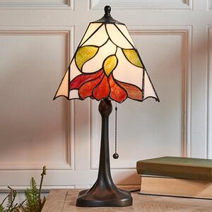 Botanica Medium Tiffany Glass Table Lamp In Dark Bronze