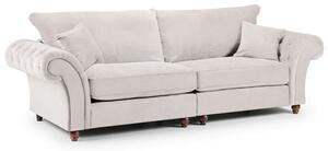 Winston Fabric 4 Seater Sofa In Stone