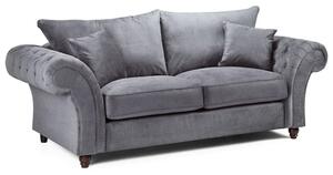 Winston Fabric 3 Seater Sofa In Grey