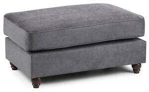 Winston Fabric Foot Stool In Grey