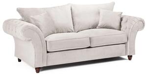 Winston Fabric 3 Seater Sofa In Stone