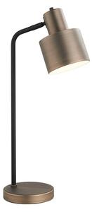 Mayfield Task Table Lamp In Dark Bronze And Matt Black