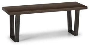 Barras Wooden Dining Bench In Dark Oak