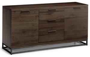 Barras Wooden Sideboard With 2 Doors 3 Drawers In Dark Oak