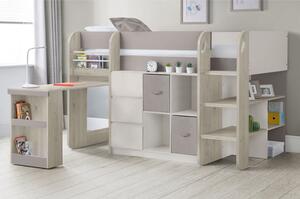 Sadiki Wooden Midsleeper Bunk Bed In Taupe