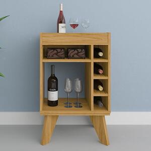 Nuneaton Wooden Mini Drinks Cabinet In Oak Effect