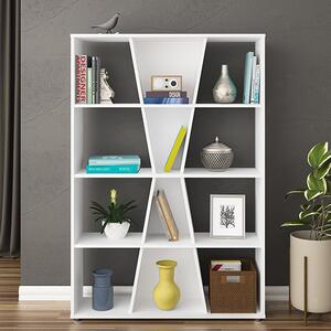 Nuneaton Medium Wooden Bookcase In White