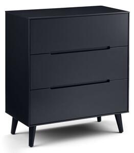 Abrina Wooden Chest Of 3 Drawers In Anthracite