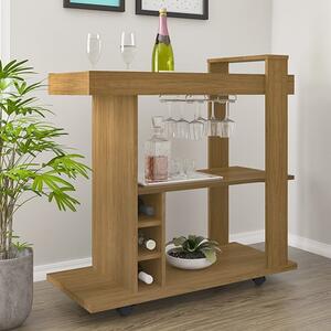 Nuneaton Wooden Drinks Trolley In Oak Effect