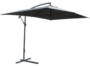 Peebles Rectangular Fabric Overhang Parasol With Steel Frame