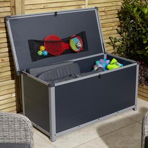 Alloya Plastic Cushion Storage Box In Dark Grey