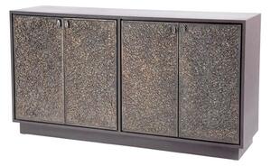 Notting Wooden Sideboard With 4 Doors In Textured Brown