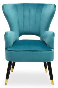 Sloane Velvet Upholstered Armchair In Green