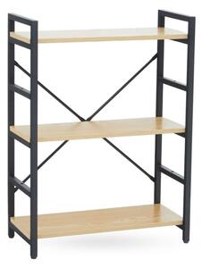 Loxton Wooden 3 Tiered Shelving Unit In Light Yellow