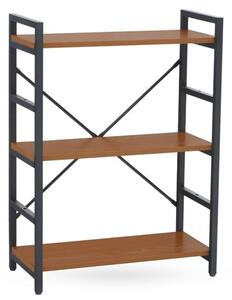 Loxton Wooden 3 Tiered Shelving Unit In Red Pomelo