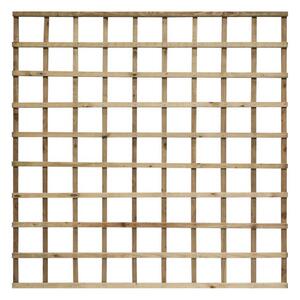 Hizo Heavy Duty Set Of 3 Pressure Treated 6x6 Trellis In Natural