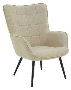 Porrima Fabric Upholstered Armchair In Natural