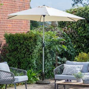 Titusville Polyester Fabric Parasol In Cream