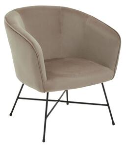 Porrima Velvet Upholstered Accent Chair In Pink