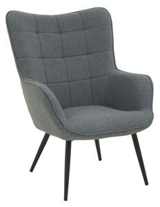 Porrima Fabric Upholstered Armchair In Grey