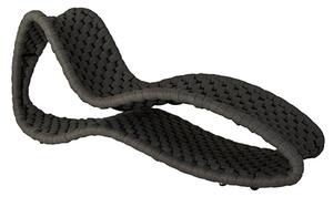 Crod Outdoor Olefin Rope Surf Sun Bed In Dark Grey