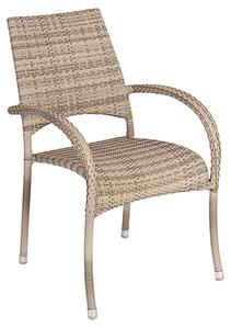 Ottery Outdoor Fiji Stacking Dining Armchair In Pearl