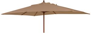 Blount Rectangular 3000mm Fabric Parasol With Pulley In Taupe