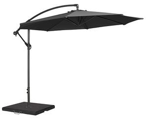 Blount Round 3000mm Cantilever Fabric Parasol In Charcoal