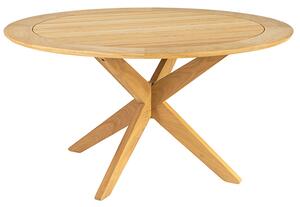 Robalt Outdoor Round 1250mm Wooden Dining Table In Natural