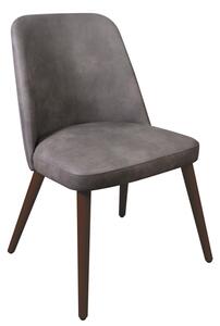 Avelay Faux Leather Dining Chair In Vintage Steel Grey