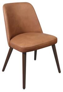 Avelay Faux Leather Dining Chair In Vintage Cognac