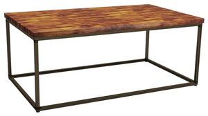 Brechin Rectangular Wooden Coffee Table In Rustic Pine