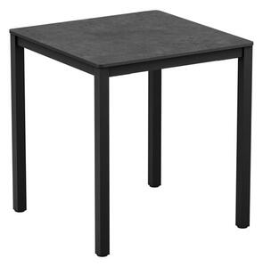 Extro Square 60cm Wooden Dining Table In Metallic Anthracite