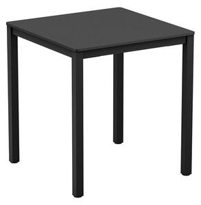 Extro Square 60cm Wooden Dining Table In Black