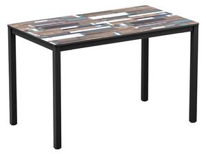 Extro Rectangular Wooden Dining Table In Driftwood