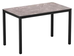 Extro Rectangular Wooden Dining Table In Marble Effect