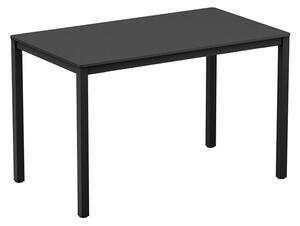 Extro Rectangular Wooden Dining Table In Black