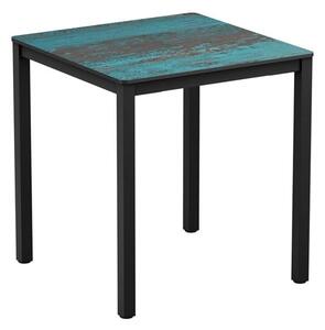 Extro Square 60cm Wooden Dining Table In Vintage Teal