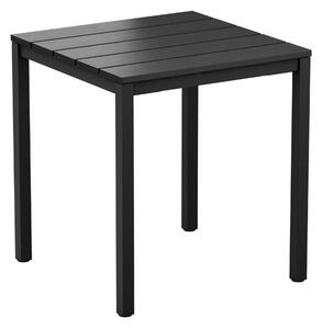 Etax Square 80cm Wooden Dining Table In Black