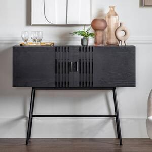 Holien Wooden Sideboard With 2 Doors In Black